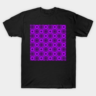 purple retro geometrical abstract pattern T-Shirt